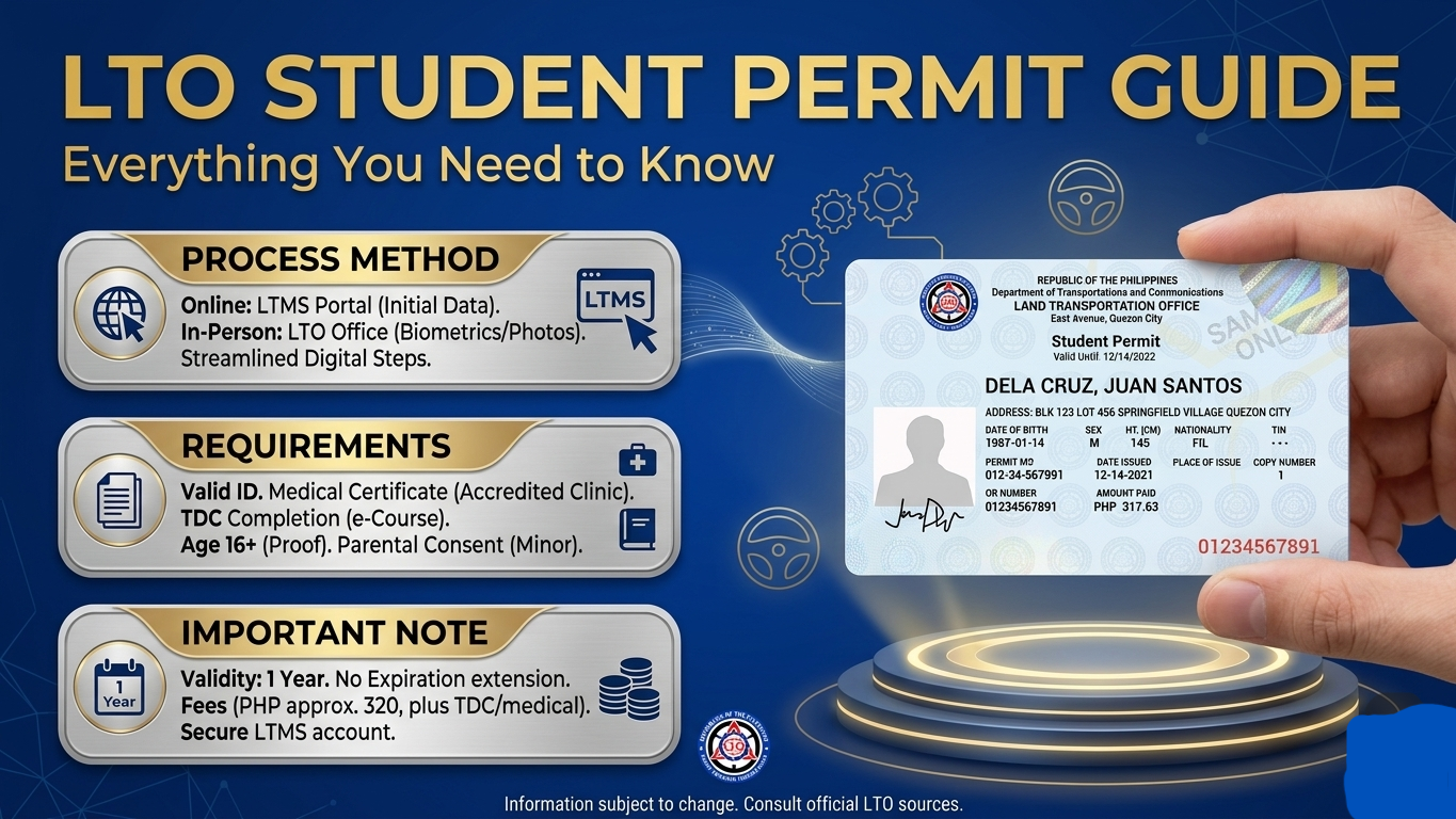 LTO Student Permit Requirements
