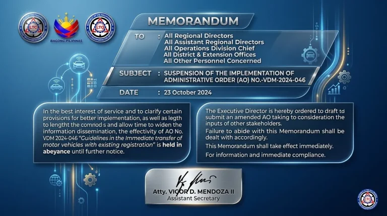 LTO Memorandum